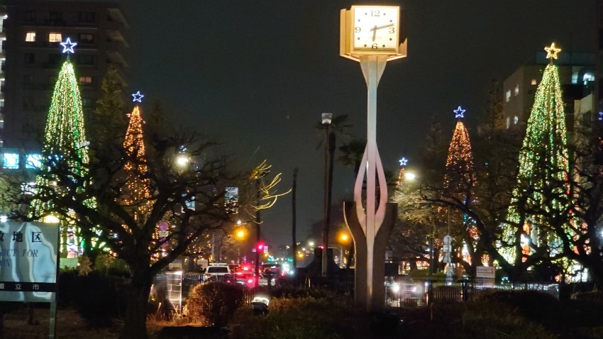 12月５日（土）国立駅前大学通りのクリスマスイルミネーションがスタートしました。